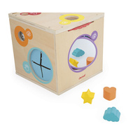 Drewniana kostka sensoryczna dla dzieci Janod 