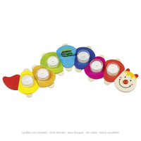 Tęczowa gąsienica na podgrzewacze