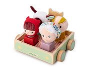 Drewniany wózek z sorterem do ciągnięcia Wilk Louis LILLIPUTIENS