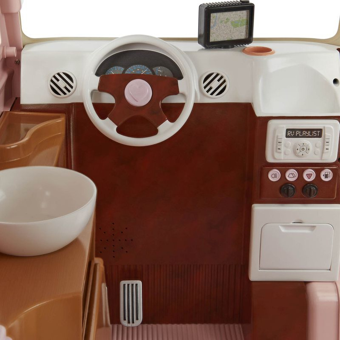 Kamper kempingowy z wyposażeniem 55 elementów Country Cruising Camper Set Our Generation