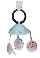Tiny Love Gimnastyka dla bobasów Mata edukacyjna z regulowanymi pałąkami i zawieszkami Decor czarno-biała