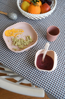 Beaba Komplet naczyń z silikonu pink