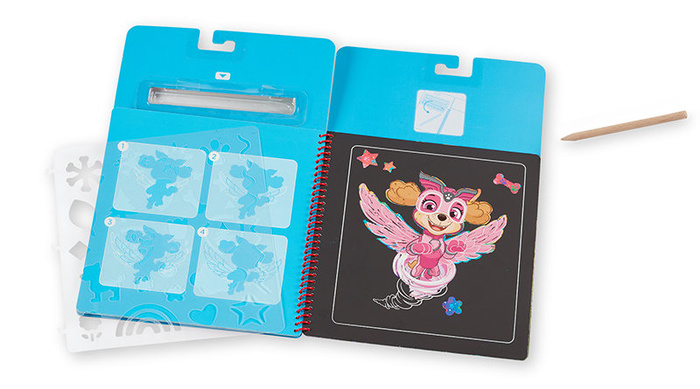 Książeczka ze zdrapywankami Psi Patrol Scratch Art Pad – Skye Melissa and Doug
