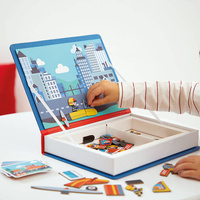 Układanka magnetyczna Strażacy Magnetibook Janod