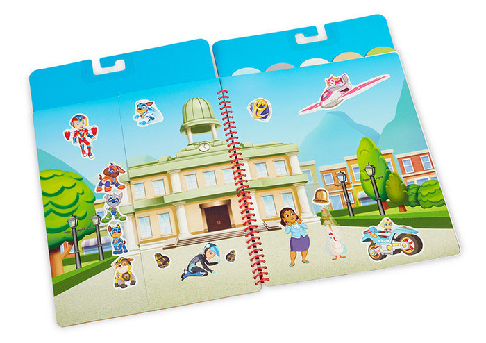 Naklejki wielokrotne Psi Patrol Restickable Stickers Flip-Flap Pad – Adventure Bay Melissa & Doug
