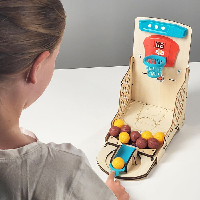 Elektroniczna mini koszykówka z grami Buki