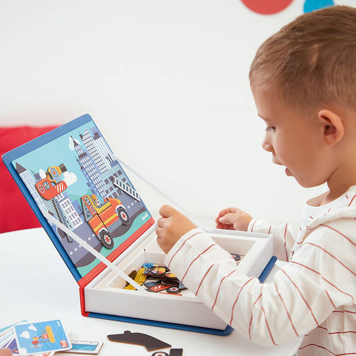 Układanka magnetyczna Strażacy Magnetibook Janod