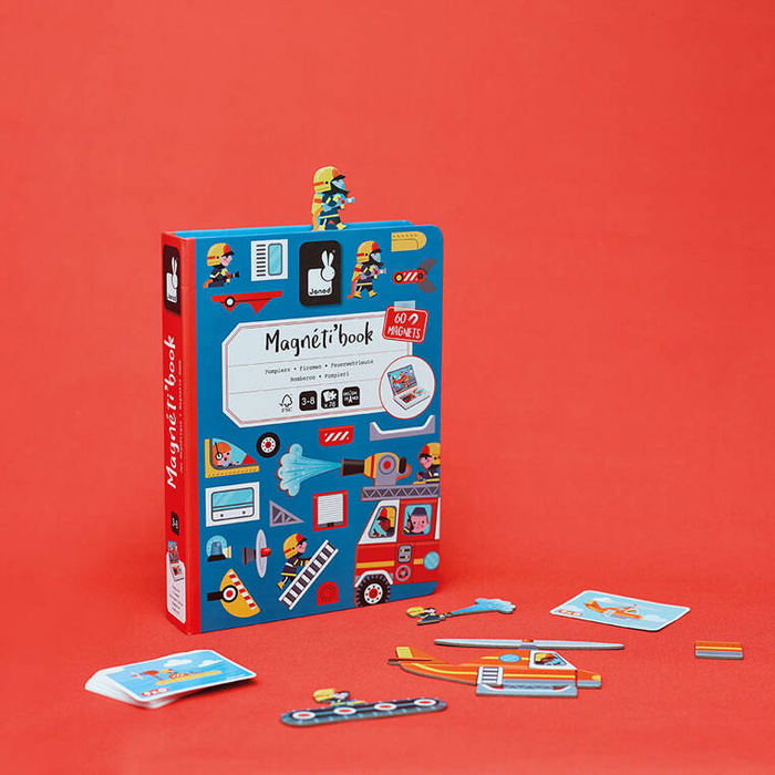 Układanka magnetyczna Strażacy Magnetibook Janod