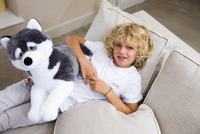 Pluszak pies - husky Marcus, 34 cm