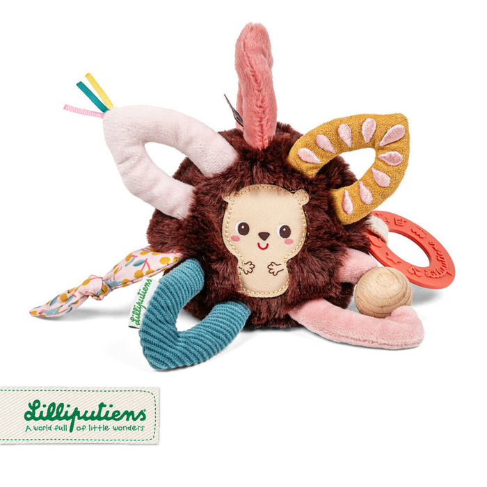 Pluszowa piłeczka aktywizująca Jeżyk Leon Lilliputiens