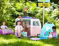 Kamper kempingowy z wyposażeniem 55 elementów Country Cruising Camper Set Our Generation