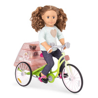 Rower do cateringu dla lalki 46cm lub podobnej OG Delivery Bike Our Generation