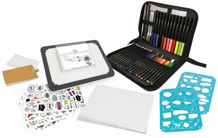 Tablet kreatywny dla dzieci 3 w 1 z podświetleniem Buki do odrysowywania komiksu flipbook