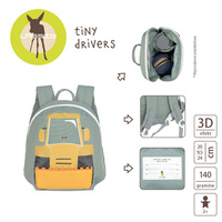 Plecak mini Tiny Drivers Spychacz Lassig