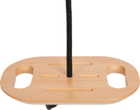 Drewniana huśtawka dla dzieci dysk z uchwytami Black Line Small Foot