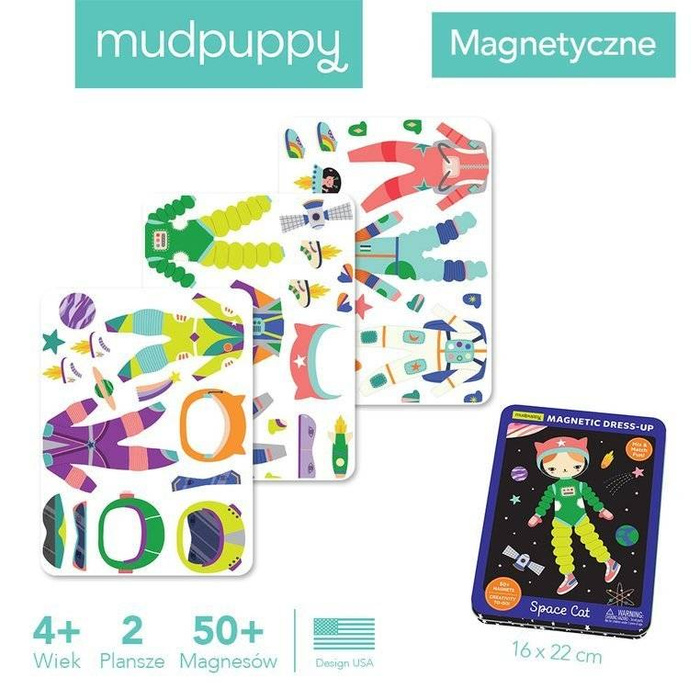 Magnetyczna układanka Kosmiczny kot Mudpuppy