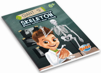 Szkielet człowieka ruchomy model anatomiczny do składania dla dzieci Buki