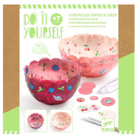 Zestaw kreatywny papierowe miseczki Różowe Djeco