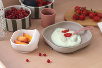 Komplet naczyń z silikonu z przyssawką Terracotta Beaba