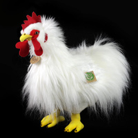 Pluszak dla dzieci biały kogut 33 cm Rappa