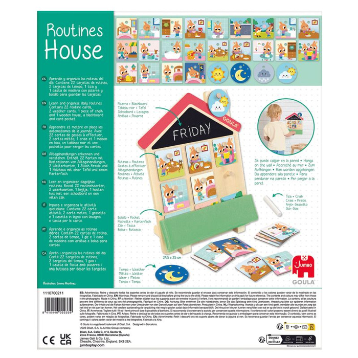 Edukacyjny zestaw do planowania dnia Routines House Goula