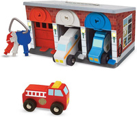 Pojazdy ratunkowe w zamykanym garażu Melissa & Doug
