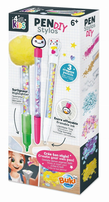 Zestaw diy długopisy i mazak Kawaii Buki