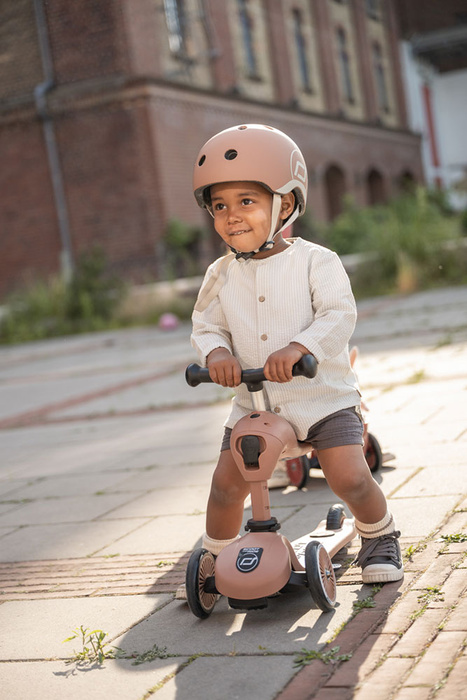 SCOOTANDRIDE Kask XXS-S dla dzieci 1-5 lat Mocha