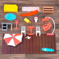 Dwustronny domek dla lalek diabelski młyn Fun Beach House KidKraft 