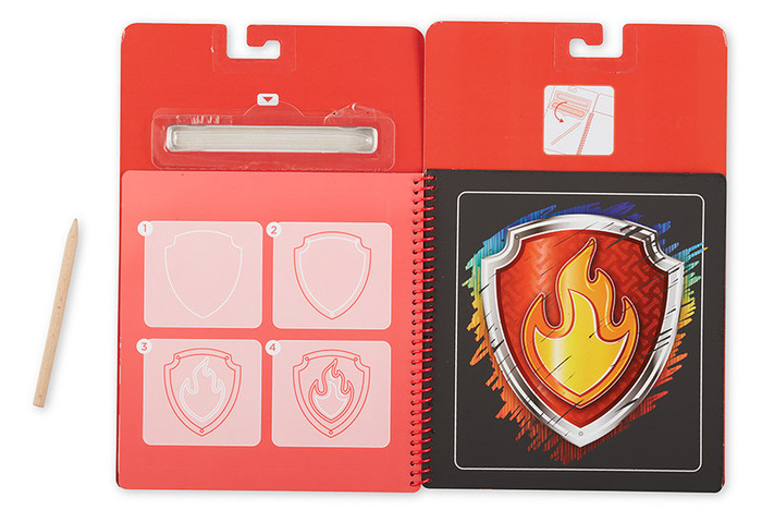 Książeczka ze zdrapywankami Psi Patrol Scratch Art Pad – Marshall Melissa and Doug