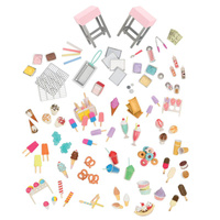 Ciężarówka z lodami i wyposażeniem różowa Sweet stop ice cream truck Our Generation 