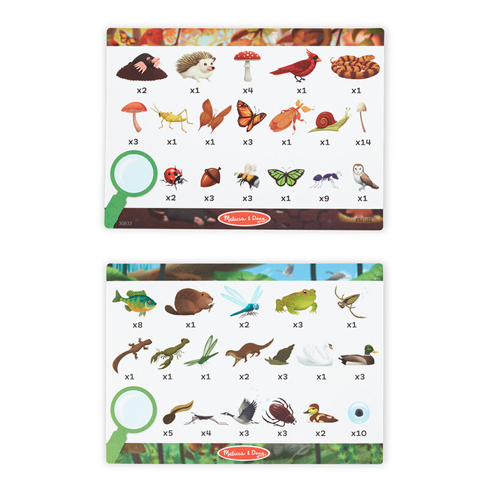Dwustronne puzzle podłogowe 2w1 szukaj i znajdź Let’s Explore 48 el. Melissa & Doug