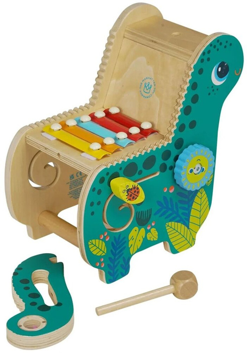 Zabawka muzyczna drewniany dinozaur Diego Manhattan Toy
