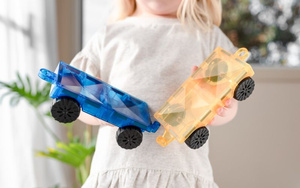Klocki magnetyczne dla dzieci Rainbow Car Pack Connetix