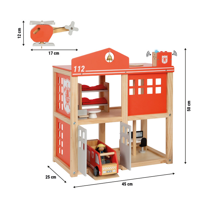 Remiza strażacka XXL z akcesoriami i dźwiękiem Small Foot