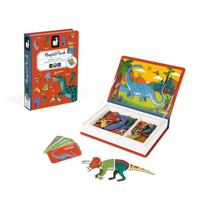 Magnetyczna układanka Dinozaury Magnetibook Janod