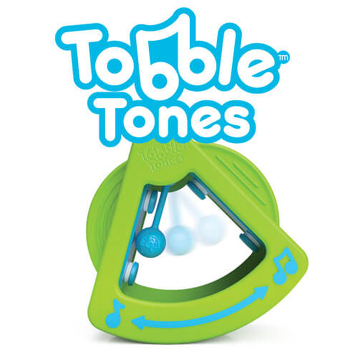 Wańka wstańka z dzwoneczkiem zabawka stymulująca Tobble Tones Fat Brain Toys