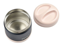 Pojemnik obiadowy Termos ze stali nierdzewnej z hermetycznym zamknięciem 500 ml light pink/night blue Beaba
