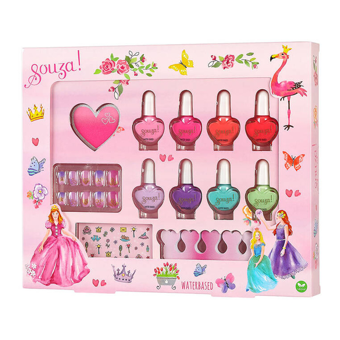 Księżniczka Lakiery i akcesoria do paznokci dla dzieci zestaw 12 el. Souza!
