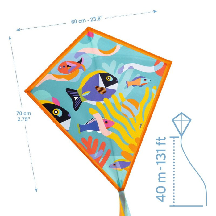 Kolorowy latawiec dla dzieci ocean Djeco