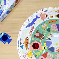 Okrągłe puzzle XXL Odkrywca zwierząt Goula