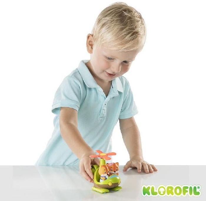 Helikopter Klorofil z figurką zwierzątka