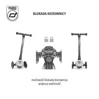 SCOOTANDRIDE Highwaykick 3 LED Hulajnoga składana ze świecącymi kółkami 3+ Kiwi
