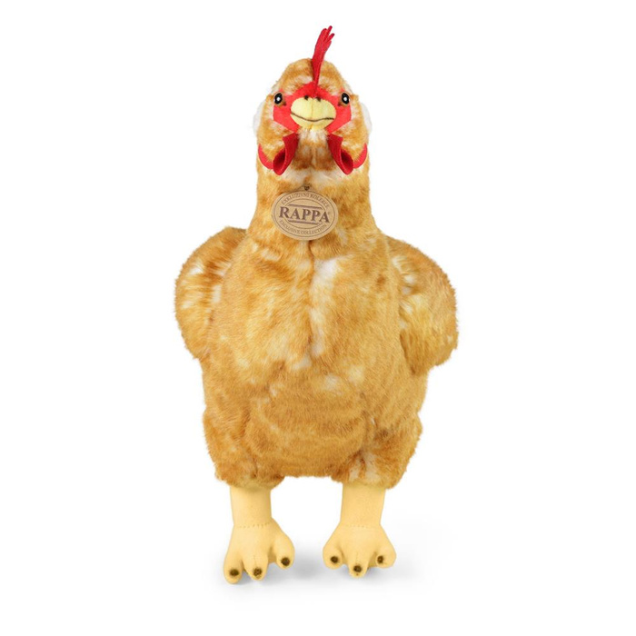 Pluszak dla dzieci kura z jajkiem 33 cm jasnobrązowa Rappa maskotki