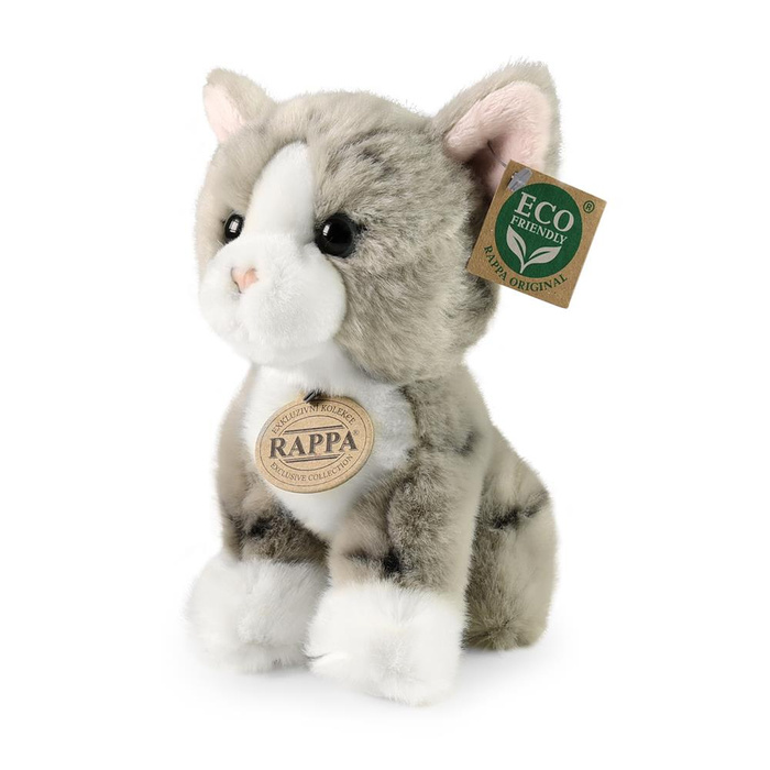 Pluszowy szary kot 18 cm Rappa maskotki