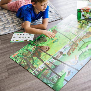 Dwustronne puzzle podłogowe 2w1 szukaj i znajdź Let’s Explore 48 el. Melissa & Doug