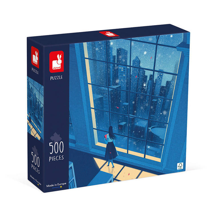 Puzzle artystyczne Nocny widok w błękicie 500 elementów 8+ Janod
