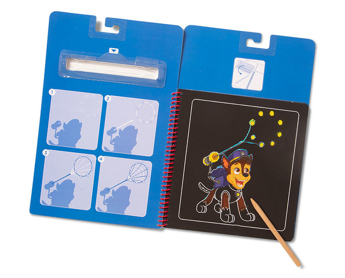 Książeczka ze zdrapywankami Psi Patrol Scratch Art Pad – Chase Melissa and Doug