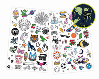 Fosforyzujące tatuaże dla dzieci 75 sztuk Buki