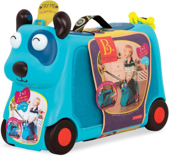 Interaktywny jeździk walizka dla dzieci On the Gogo Woofer Pies B.Toys